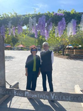 Suresh Kumar and his wife Dr Anita Nangia