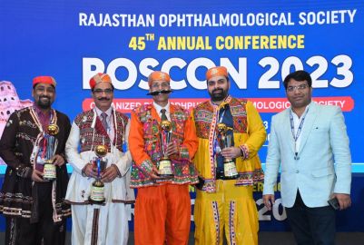 Our team 'Ghantaghar Glue' won the Rajasthan Premier League (RPL) Trophy (Audience Choice) during the Rajasthan Ophthalmological Society (ROS) Conference held at Jodhpur on October 27-29, 2023.